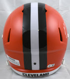 Myles Garrett Autographed Cleveland Browns F/S Speed Helmet - Beckett W Hologram