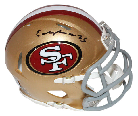 Elijah Mitchell Autographed San Francisco 49ers Mini Helmet BAS 40208