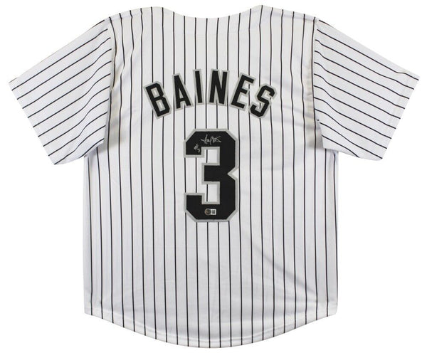 Harold Baines Signed Chicago White Sox Pinstriped Jersey (Beckett) HOF / DH