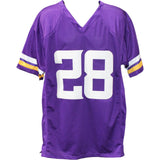 Adrian Peterson Autographed Pro Style XL Purple Jersey Beckett Witness 49287