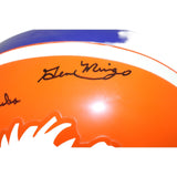 Frank Tripuka & Gene Mingo Signed F/S VSR4 62-65 2-Bar RK Helmet BAS 44290