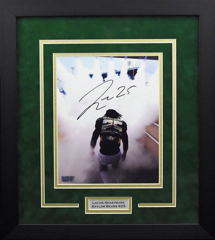 LACHE SEASTRUNK AUTOGRAPHED BAYLOR BEARS FRAMED 8x10 PHOTO COA