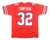 OJ Simpson Buffalo Signed Red Football Jersey JSA