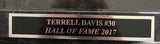 Terrell Davis Denver Broncos Autographed 8x10 Photo w/ Plaque Beckett COA