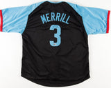 Jackson Merril Signed San Diego Padres 2024 N. L. All Star Game Jersey (Beckett)