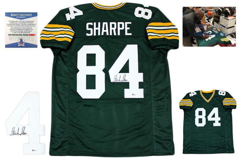 Sterling Sharpe Autographed SIGNED Jersey - Green - Beckett Authentic