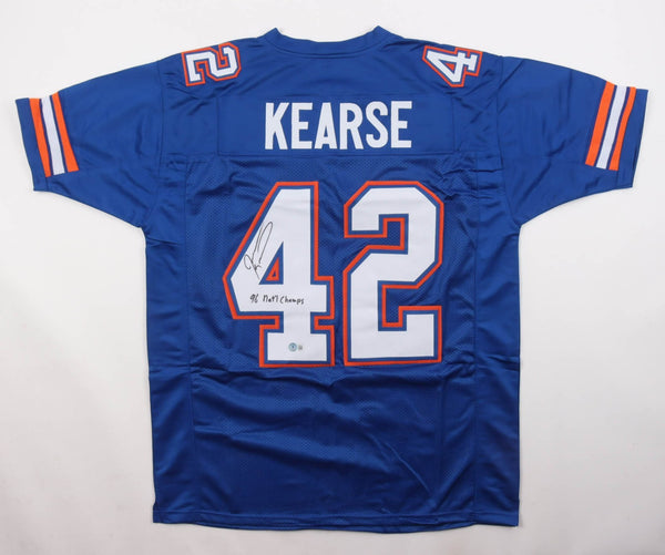 Jevon Kearse Signed Florida Gators Jersey Inscribed "96 Nat'l Champs" (Beckett)