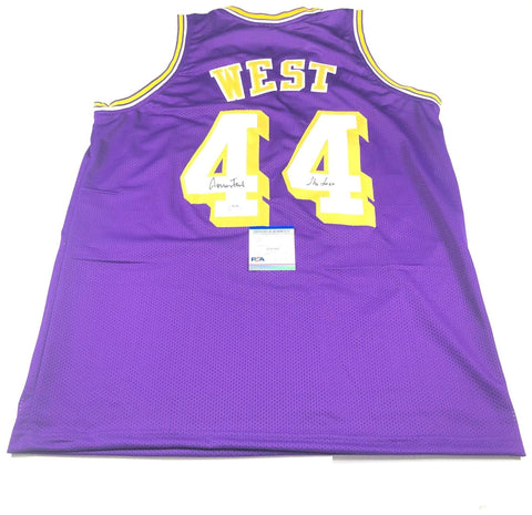 Jerry West signed jersey PSA/DNA Los Angeles Lakers Autographed THE LOGO