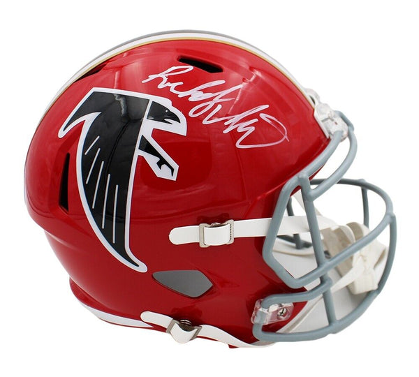 Roddy White Signed Atlanta Falcons Speed Full Size TB Red 1966