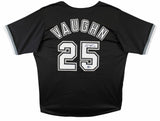 Andrew Vaughn Authentic Signed Black Pro Style Jersey Autographed BAS Witness 2