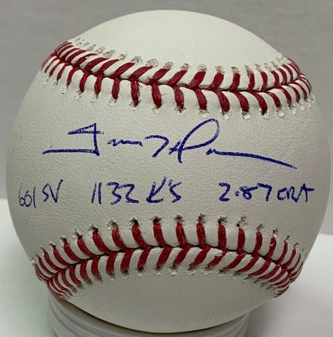 Padres TREVOR HOFFMAN Signed Official MLB Baseball AUTO w/ 3 Scripts Brewers JSA