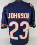 Roschon Johnson Signed Chicago Bears Jersey (Beckett) 2023 Draft Pk / Texas R.B.