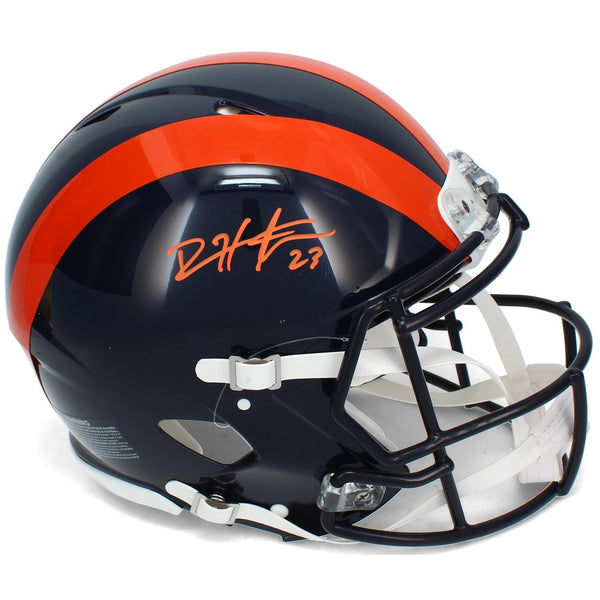 Devin Hester Autographed Bears Navy 1936 Tribute Speed Authentic Helmet Beckett