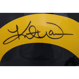 Kurt Warner Autographed Los Angeles Rams Authentic TB Helmet Beckett 48036