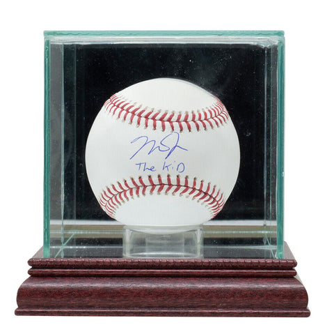 Mike Trout Signed Angels MLB Baseball The Kid Inscription w/Case MLB Hologram