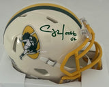 Packers CLAY MATTHEWS Signed Riddell RETRO Speed Mini Helmet AUTO - BAS