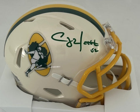 Packers CLAY MATTHEWS Signed Riddell RETRO Speed Mini Helmet AUTO - BAS