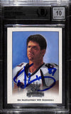 Ed Mcaffrey Signed 2002 Gridiron Kings Trading Card Grade 10 Beckett 43861