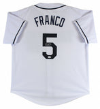 Wander Franco Signed Rays Jersey (JSA COA) Tampa Ray 2021 Rookie Phenom S.S.