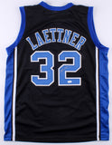 Christian Laettner Signed Duke Blue Devils "The Shot" Black Jersey (JSA)