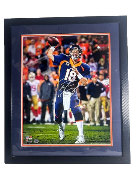 Peyton Manning Autographed Denver Broncos 16x20 Photo -- Framed | Fanatics COA