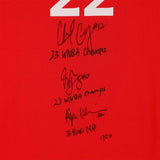Wilson, Gray & Young Aces 2023 WNBA Finals Champ Signed Nike Jersey w/Ins-LE 23