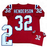 Treveyon Henderson Autographed Jersey - Red - Beckett Authenticated