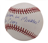 Jim Craig Signed US Olympic Hockey Team Rawlings OML White Baseball with Insc