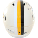 Hines Ward Signed Pittsburgh Steelers F/S Replica Helmet Retro Beckett WIT 58607