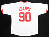 1990 World Series Champions" Reds Team-Signed Jersey by 6 with MVP Jose Rijo +5
