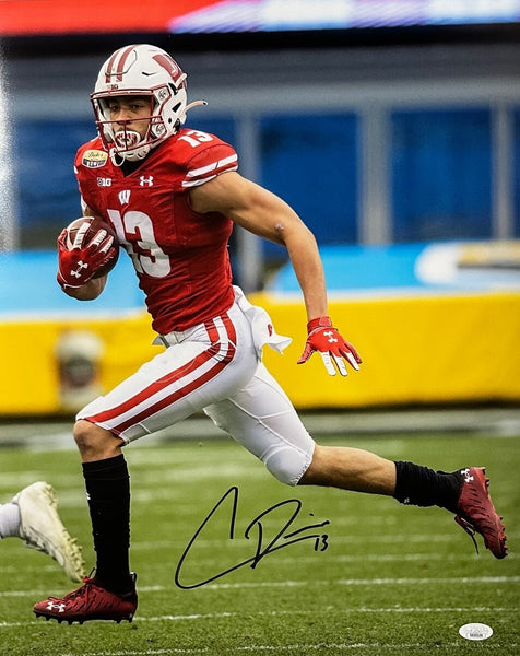 Badgers Receiver CHIMERE DIKE Signed Wisconsin 16X20 photo #2 AUTO - JSA