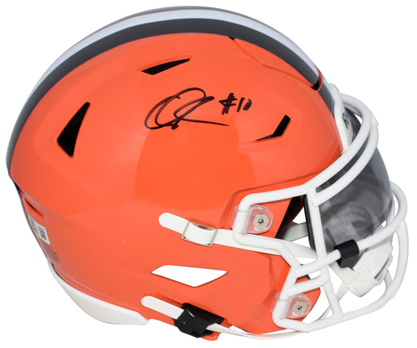 QUINSHON JUDKINS AUTOGRAPHED CLEVELAND BROWNS SPEEDFLEX MIDI HELMET BECKETT
