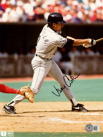 Vinny Castilla Autographed/Signed Colorado Rockies 8x10 Photo BAS 50576