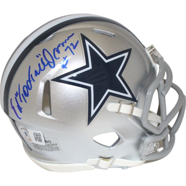 Ed "Too Tall" Jones Autographed Dallas Cowboys Mini Helmet Beckett 43020