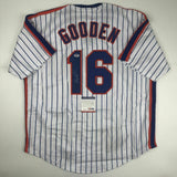 Autographed/Signed DWIGHT DOC GOODEN New York Pinstripe Jersey PSA/DNA COA Auto
