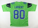 Steve Largent Signed Seattle Seahawks Neon Jersey (PSA) NFL H.O.F. 1995 W.R.