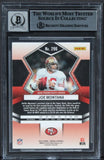 49ers Joe Montana Signed 2022 Panini Mosaic #296 MVP Card Auto 10! BAS Slabbed