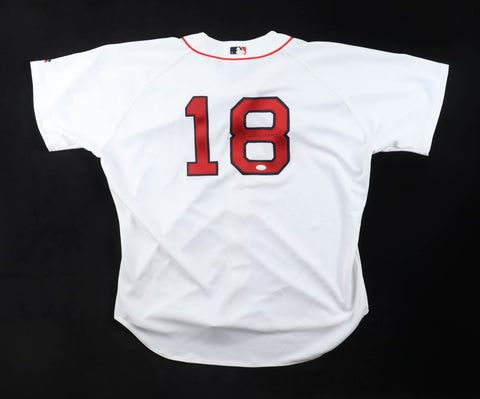 Johnny Damon Signed Boston Red Sox Russell Athletic MLB Style Jersey (JSA COA)