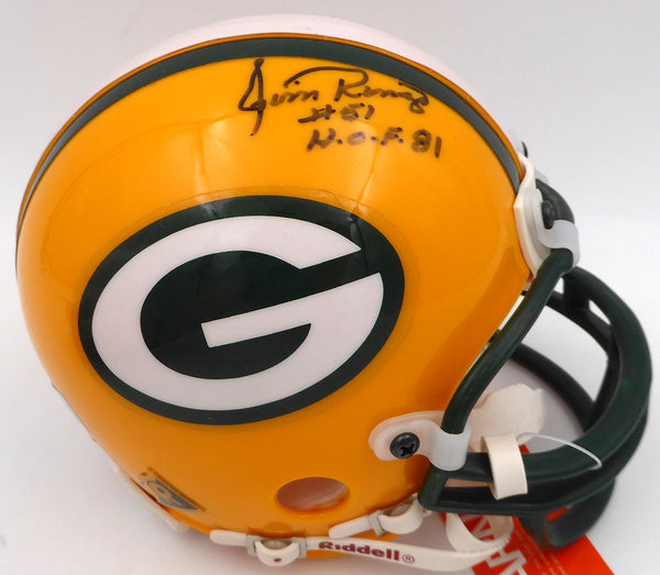 Jim Ringo Autographed Green Bay Packers Mini Helmet "HOF 81" Beckett QR #BP55398