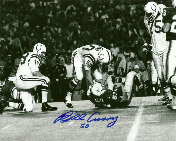 Indianapolis Colts BILL CURRY Signed 8x10 Auto Photo #2 Super Bowl V Champ