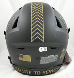 Lawrence Taylor Signed New York Giants F/S Salute 25 SpeedFlex Helmet Beckett W