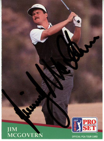 Jim McGovern Autographed 1991 Pro Set #155 Trading Card Beckett 44876