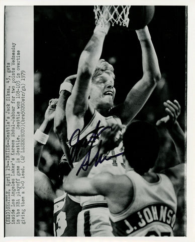 Jack Sikma Autographed Signed 8x10 Wire Photo Seattle Supersonics MCS 70254