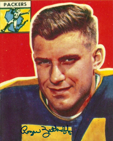 Green Bay Packers ROGER ZATKOFF Signed 8x10 Photo #1 AUTO - 1953-56 Linebacker