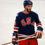 Jack O'Callahan Signed 1980 Team USA Jersey Inscribed "USA 1980 Gold"(JSA)