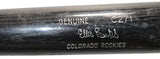 Ellis Burks Colorado Rockies Game Used Louisville Slugger Baseball Bat 57277