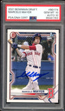 2021 Bowman Draft #BD-174 Marcelo Mayer RC On Card PSA 10/10 Auto GEM MINT