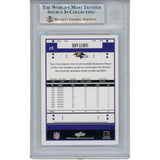 Ray Lewis Autographed/Signed 2005 Score #25 Trading Card Slab Beckett 53476