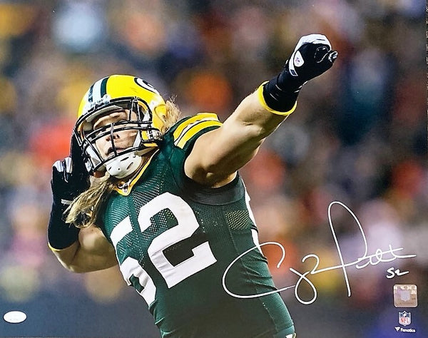 Packers Super Bowl Champ CLAY MATTHEWS Signed 16x20 Photo #4 AUTO - JSA