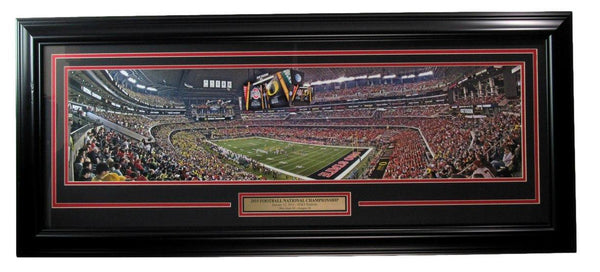 2015 Football National Championship 44x19 Pano Photo AT&T Stadium Framed 187162